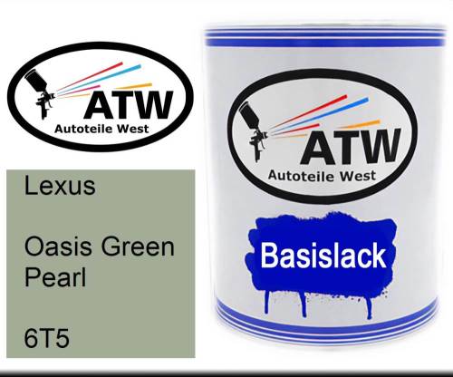 Lexus, Oasis Green Pearl, 6T5: 1L Lackdose, von ATW Autoteile West.